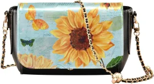 Crossbody Bags for Women Trendy Women's Black Shoulder Bag Small PU Leather Flap Cross Body Bag Handbags
