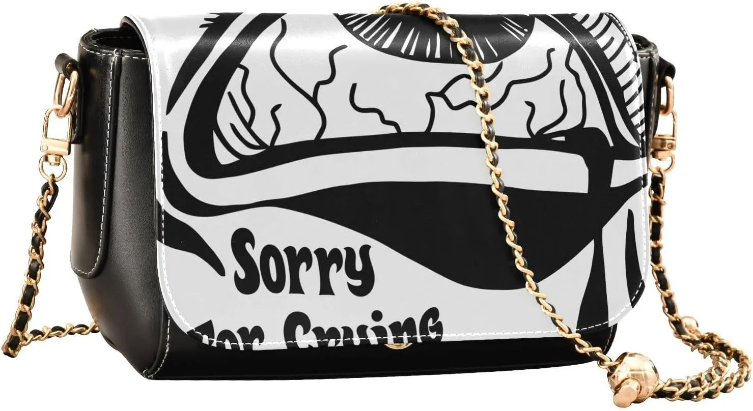 Crossbody Bags for Women Trendy Women's Black Shoulder Bag Small PU Leather Flap Cross Body Bag Handbags