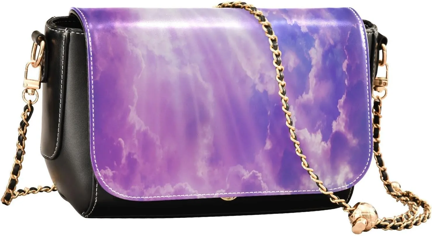 Crossbody Bags for Women Trendy Women's Black Shoulder Bag Small PU Leather Flap Cross Body Bag Handbags