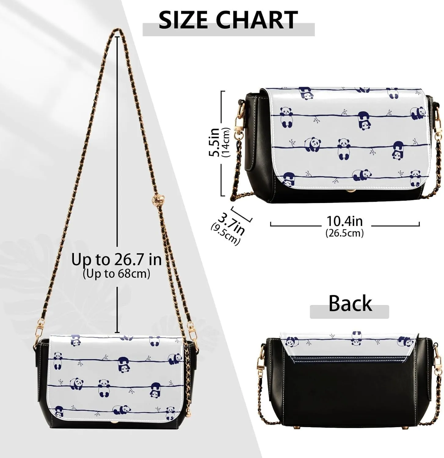 Crossbody Bags for Women Trendy Women's Black Shoulder Bag Small PU Leather Flap Cross Body Bag Handbags