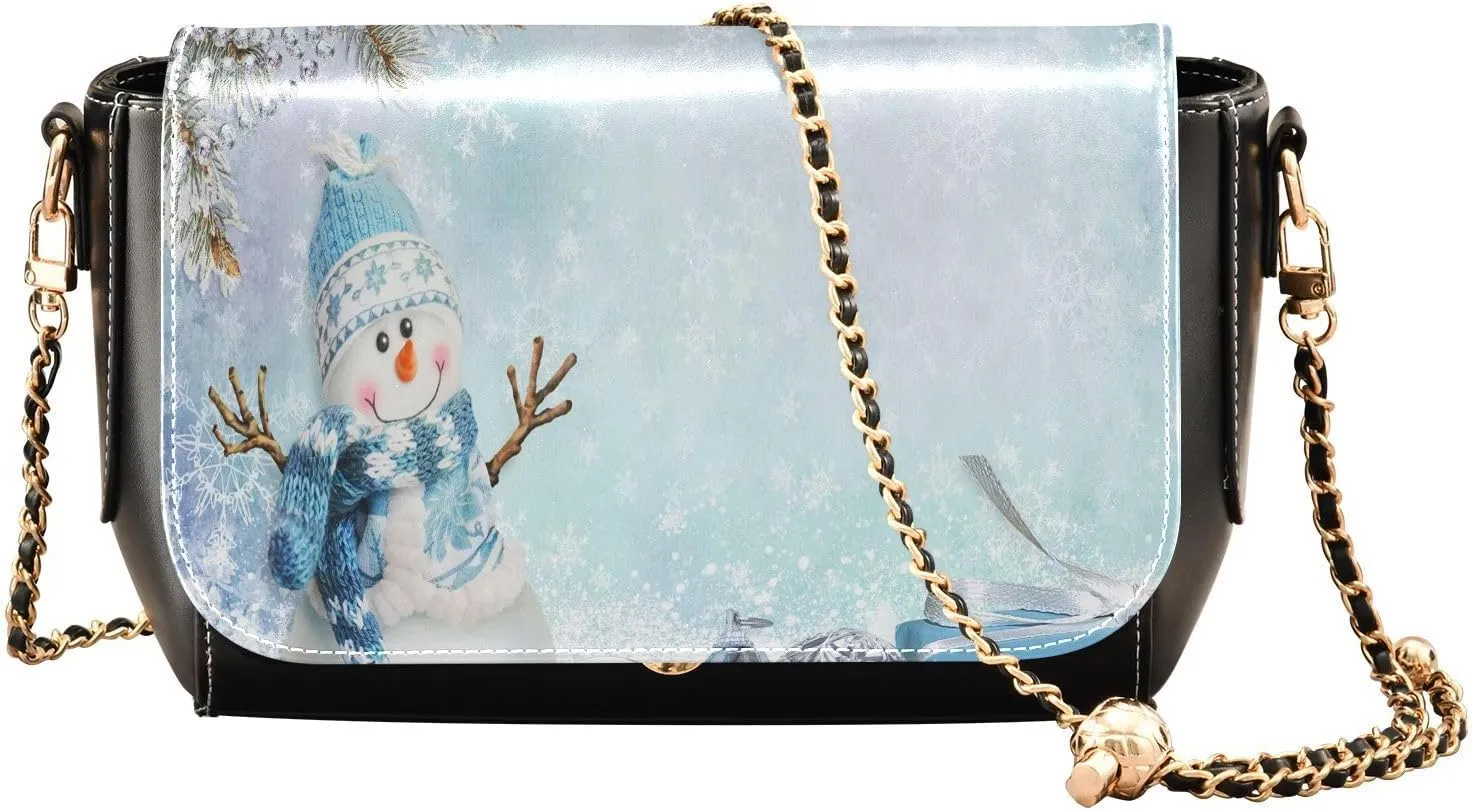 Crossbody Bags for Women Trendy Women's Black Shoulder Bag Small PU Leather Flap Cross Body Bag Handbags