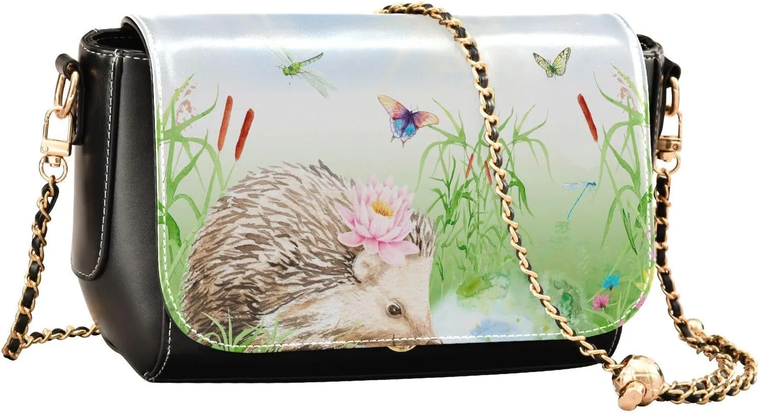 Crossbody Bags for Women Trendy Women's Black Shoulder Bag Small PU Leather Flap Cross Body Bag Handbags