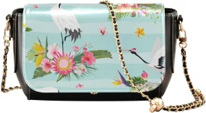 Crossbody Bags for Women Trendy Women's Black Shoulder Bag Small PU Leather Flap Cross Body Bag Handbags