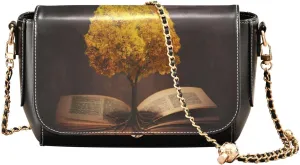 Crossbody Bags for Women Trendy Women's Black Shoulder Bag Small PU Leather Flap Cross Body Bag Handbags