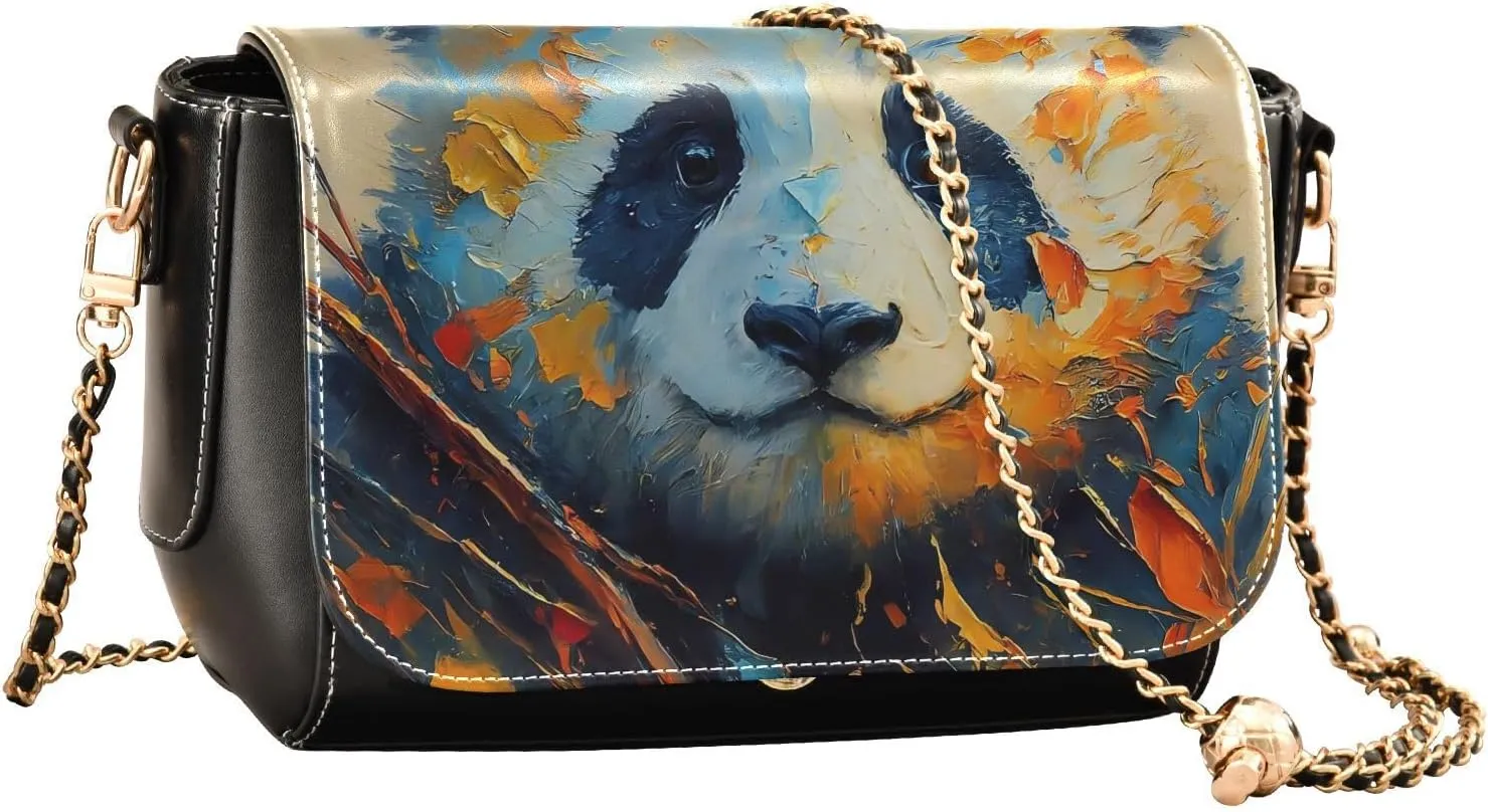 Crossbody Bags for Women Trendy Women's Black Shoulder Bag Small PU Leather Flap Cross Body Bag Handbags