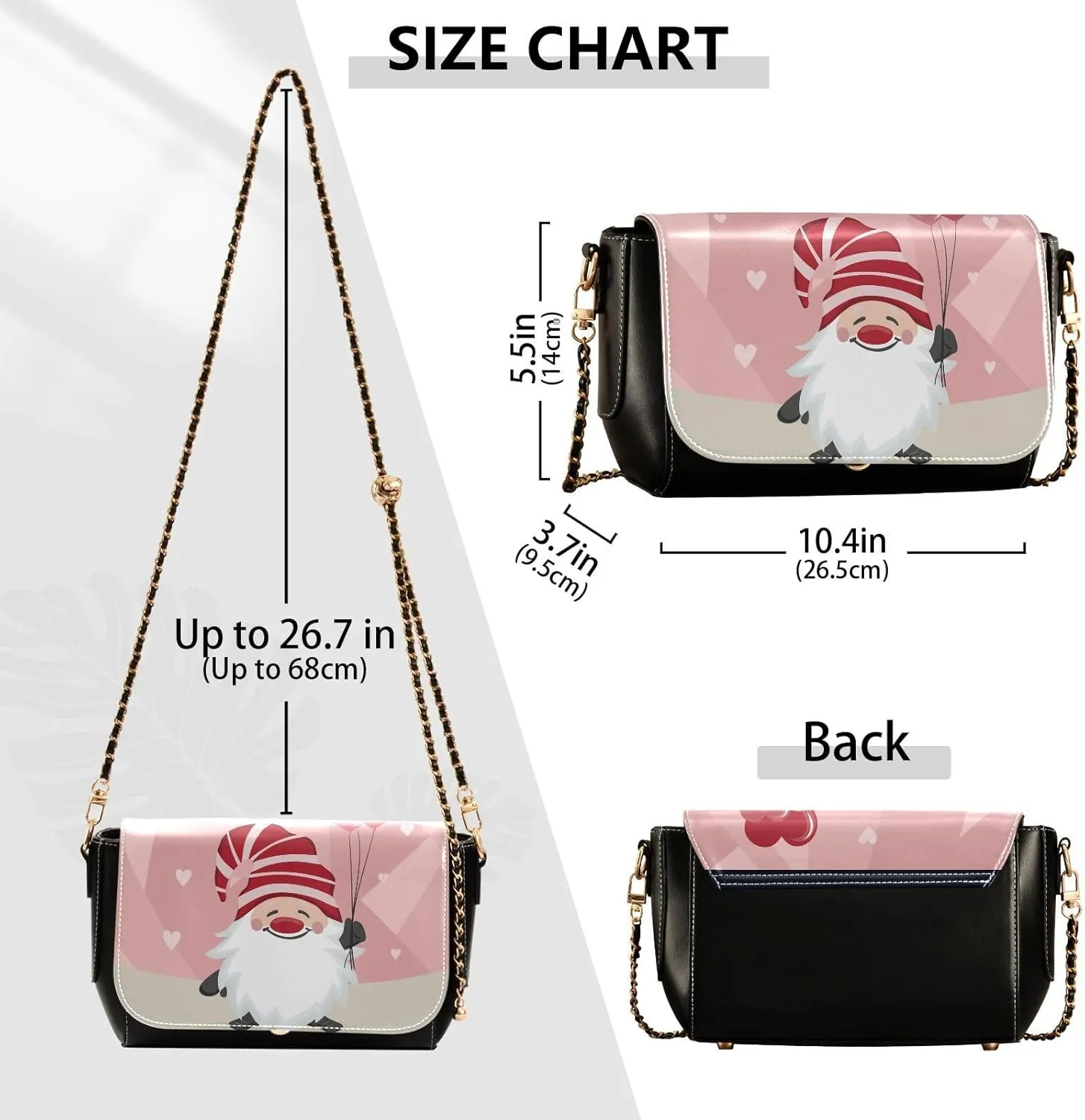 Crossbody Bags for Women Trendy Women's Black Shoulder Bag Small PU Leather Flap Cross Body Bag Handbags