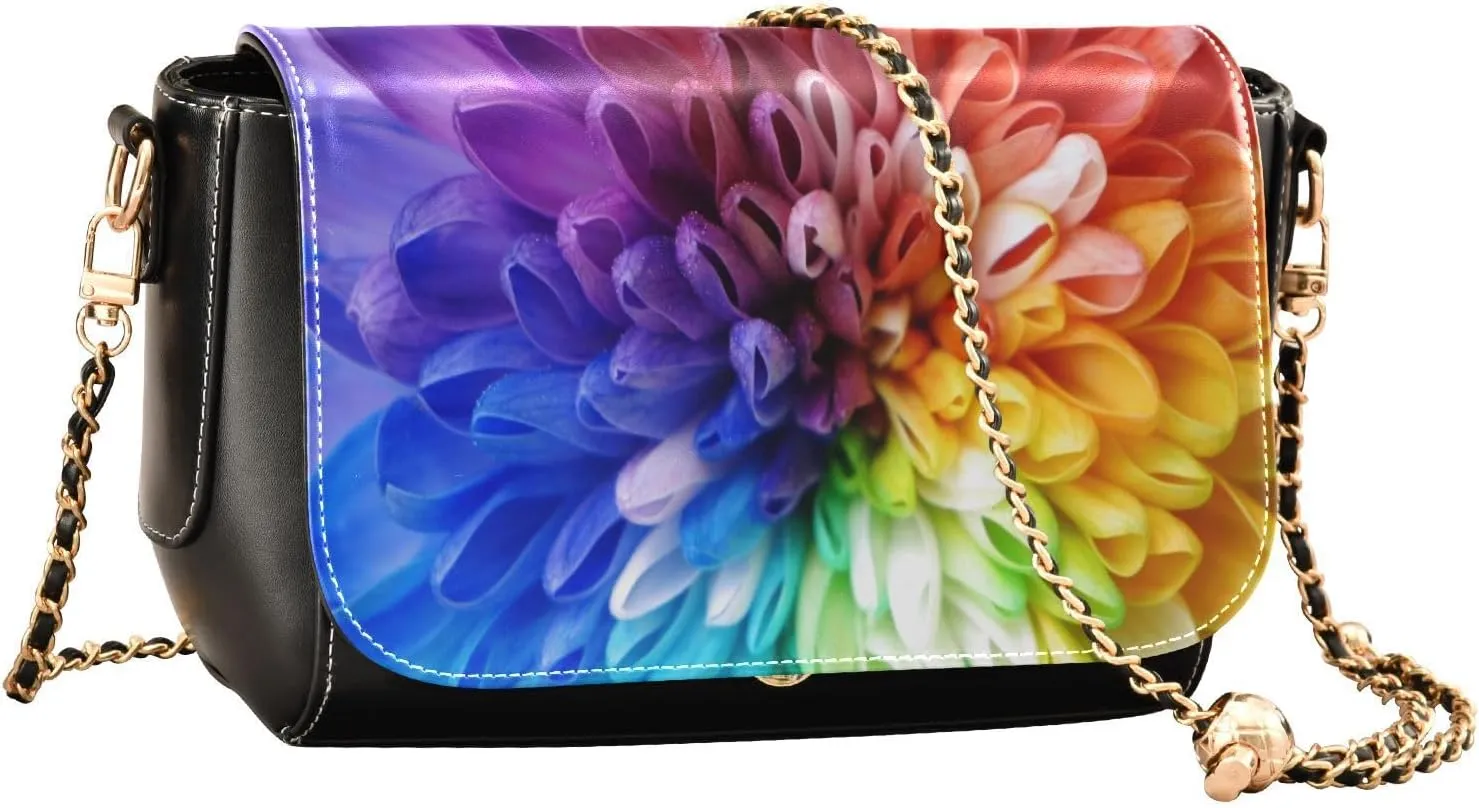 Crossbody Bags for Women Trendy Women's Black Shoulder Bag Small PU Leather Flap Cross Body Bag Handbags
