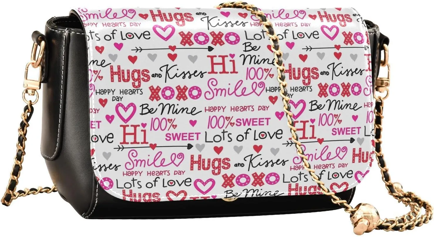 Crossbody Bags for Women Trendy Women's Black Shoulder Bag Small PU Leather Flap Cross Body Bag Handbags