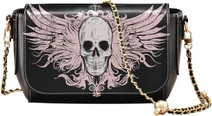 Crossbody Bags for Women Trendy Women's Black Shoulder Bag Small PU Leather Flap Cross Body Bag Handbags