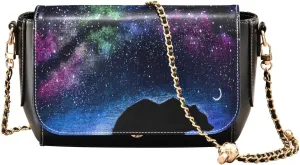 Crossbody Bags for Women Trendy Women's Black Shoulder Bag Small PU Leather Flap Cross Body Bag Handbags