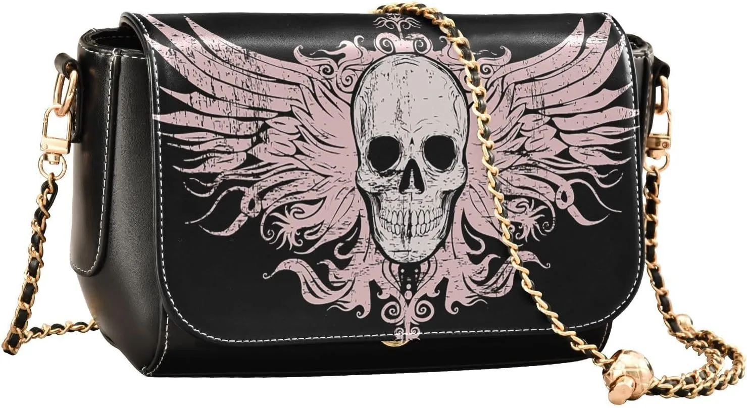 Crossbody Bags for Women Trendy Women's Black Shoulder Bag Small PU Leather Flap Cross Body Bag Handbags