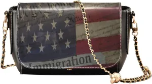 Crossbody Bags for Women Trendy Women's Black Shoulder Bag Small PU Leather Flap Cross Body Bag Handbags