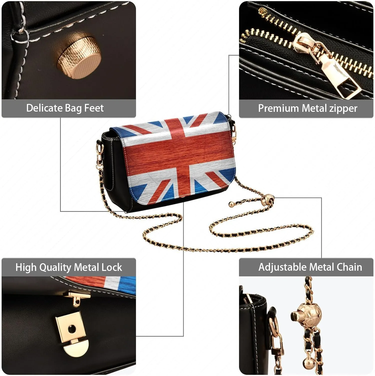 Crossbody Bags for Women Trendy Women's Black Shoulder Bag Small PU Leather Flap Cross Body Bag Handbags