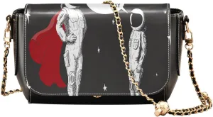 Crossbody Bags for Women Trendy Women's Black Shoulder Bag Small PU Leather Flap Cross Body Bag Handbags