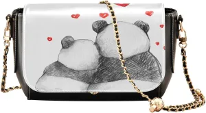 Crossbody Bags for Women Trendy Women's Black Shoulder Bag Small PU Leather Flap Cross Body Bag Handbags