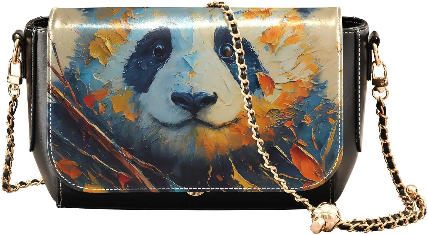 Crossbody Bags for Women Trendy Women's Black Shoulder Bag Small PU Leather Flap Cross Body Bag Handbags