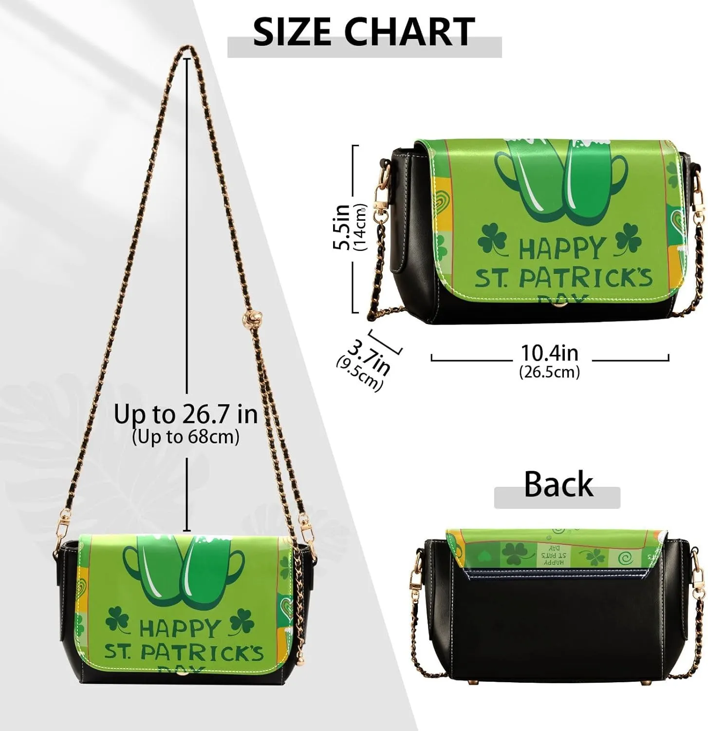 Crossbody Bags for Women Trendy Women's Black Shoulder Bag Small PU Leather Flap Cross Body Bag Handbags