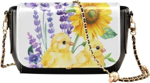 Crossbody Bags for Women Trendy Women's Black Shoulder Bag Small PU Leather Flap Cross Body Bag Handbags