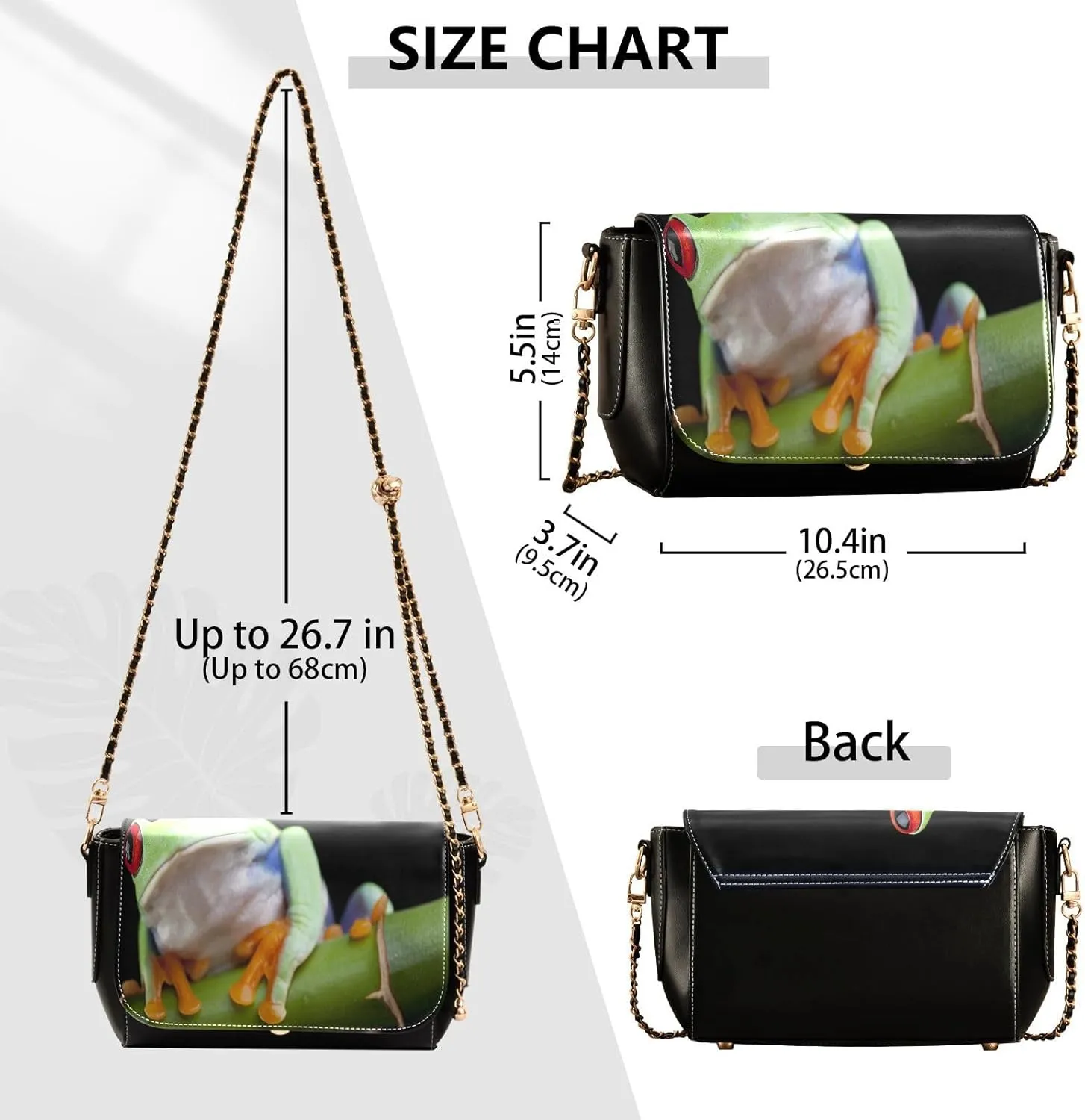Crossbody Bags for Women Trendy Women's Black Shoulder Bag Small PU Leather Flap Cross Body Bag Handbags