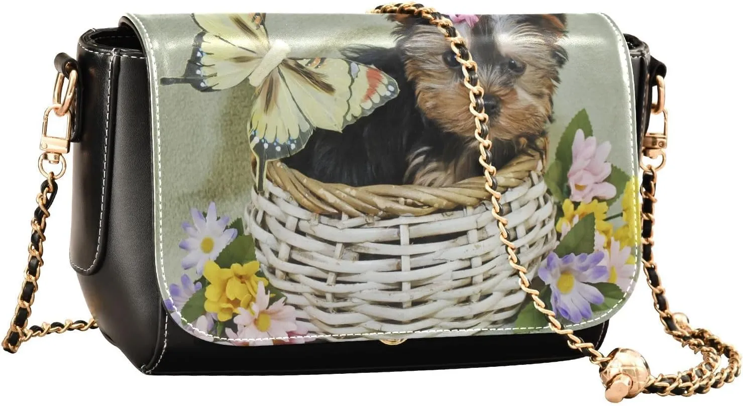 Crossbody Bags for Women Trendy Women's Black Shoulder Bag Small PU Leather Flap Cross Body Bag Handbags