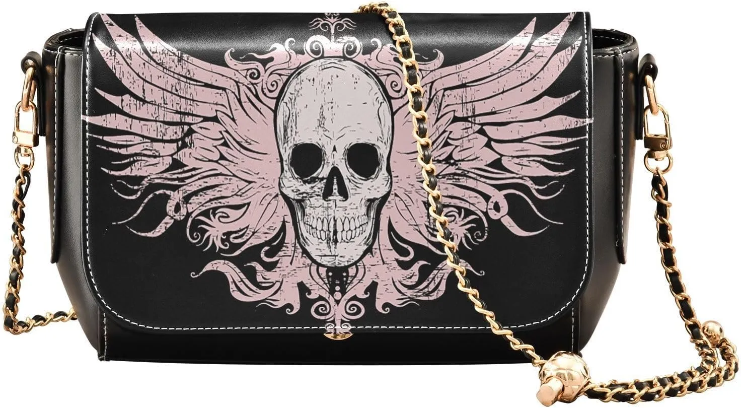 Crossbody Bags for Women Trendy Women's Black Shoulder Bag Small PU Leather Flap Cross Body Bag Handbags
