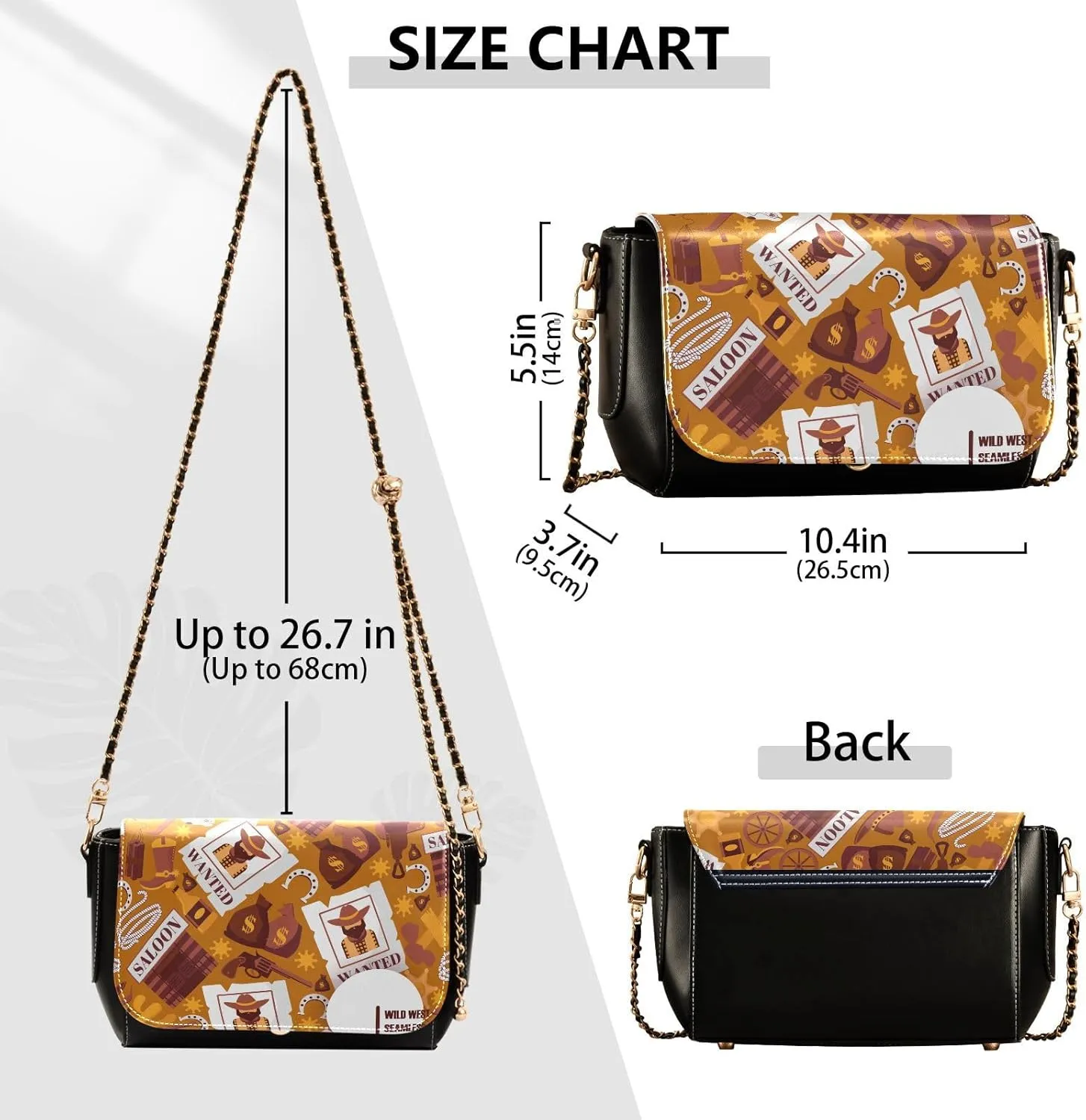 Crossbody Bags for Women Trendy Women's Black Shoulder Bag Small PU Leather Flap Cross Body Bag Handbags