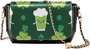Crossbody Bags for Women Trendy Women's Black Shoulder Bag Small PU Leather Flap Cross Body Bag Handbags