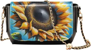 Crossbody Bags for Women Trendy Women's Black Shoulder Bag Small PU Leather Flap Cross Body Bag Handbags