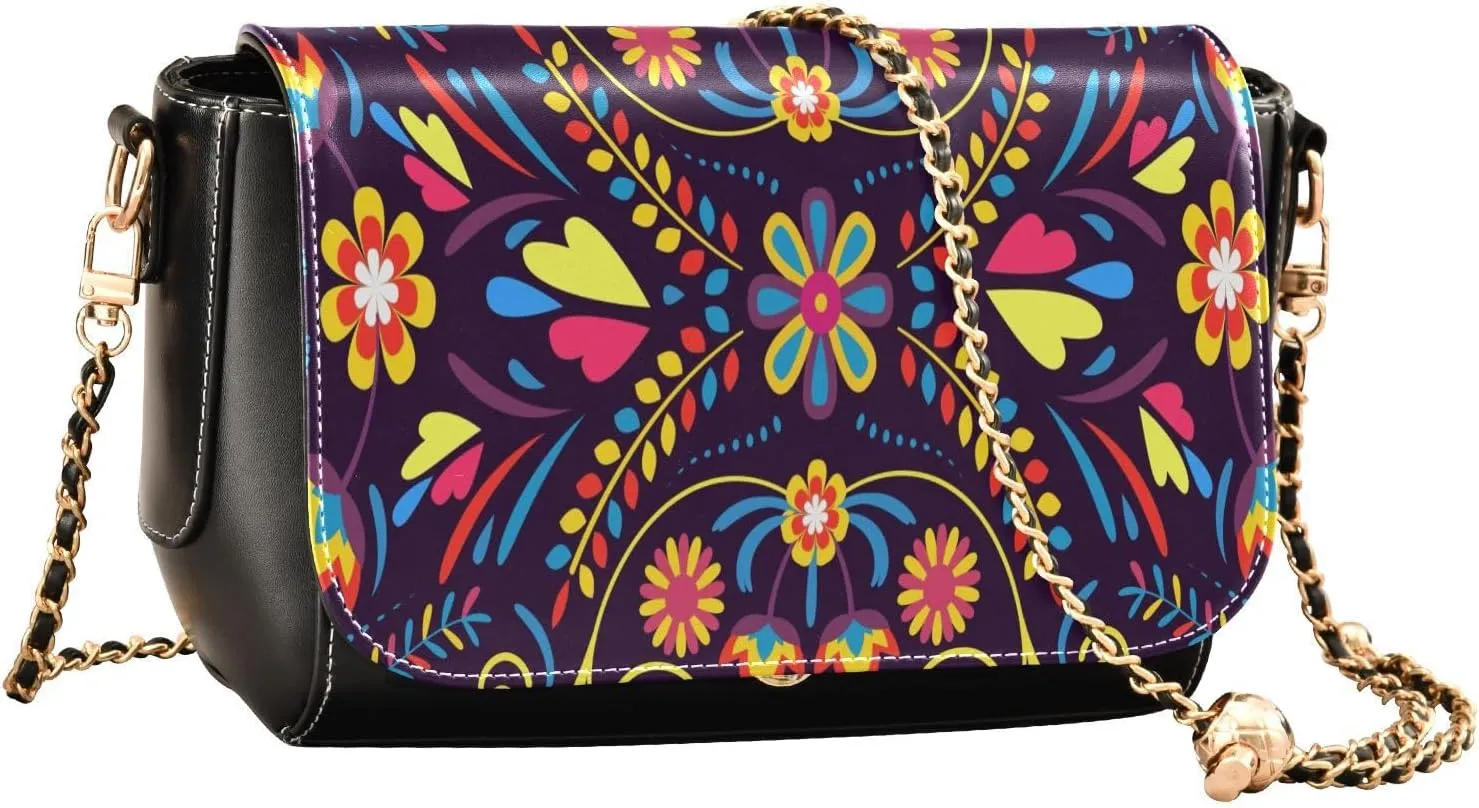 Crossbody Bags for Women Trendy Women's Black Shoulder Bag Small PU Leather Flap Cross Body Bag Handbags