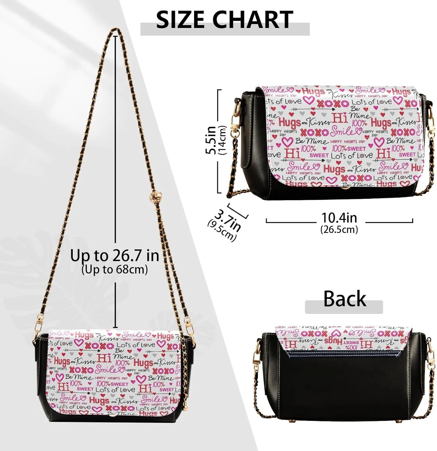 Crossbody Bags for Women Trendy Women's Black Shoulder Bag Small PU Leather Flap Cross Body Bag Handbags