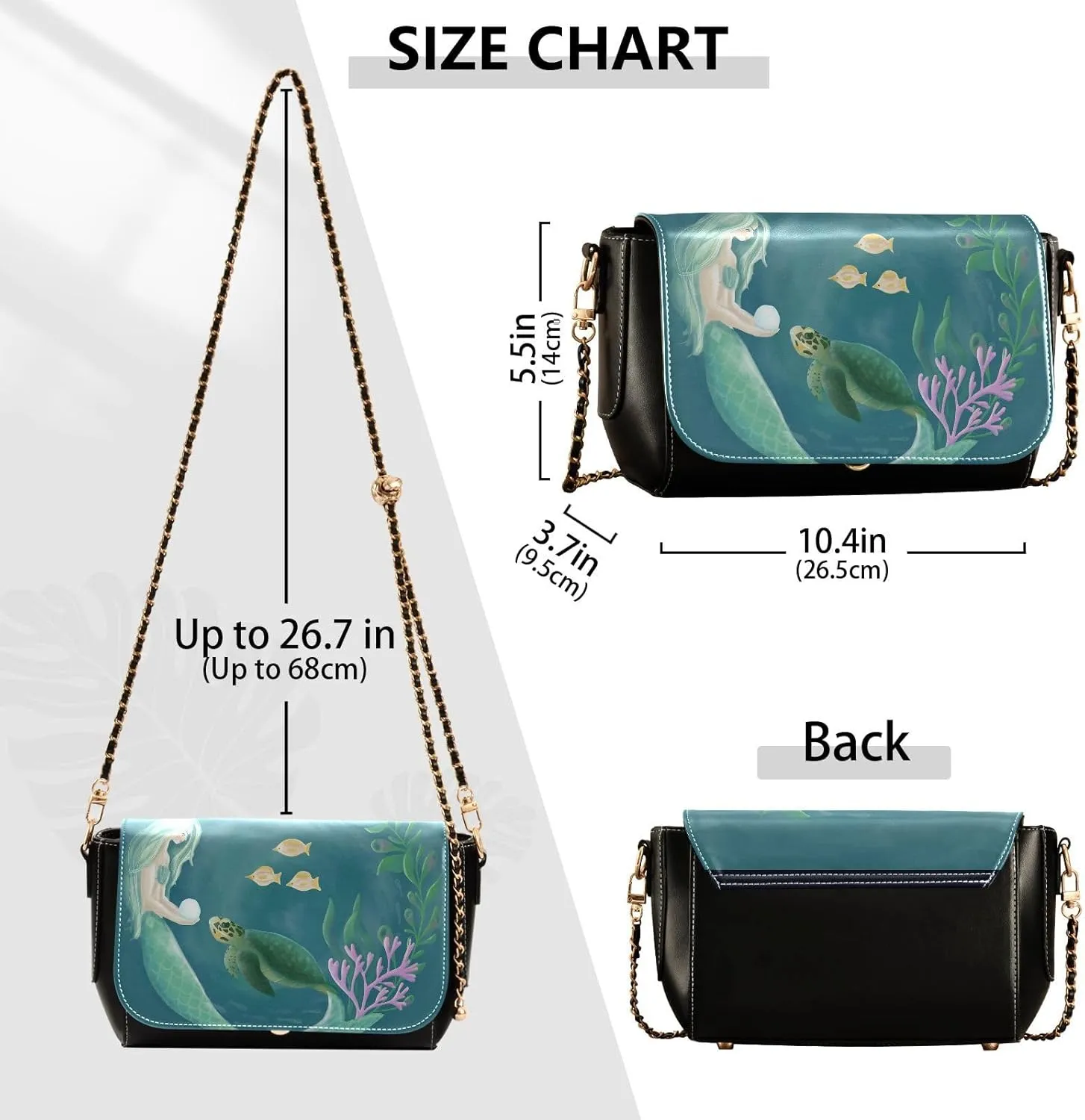 Crossbody Bags for Women Trendy Women's Black Shoulder Bag Small PU Leather Flap Cross Body Bag Handbags
