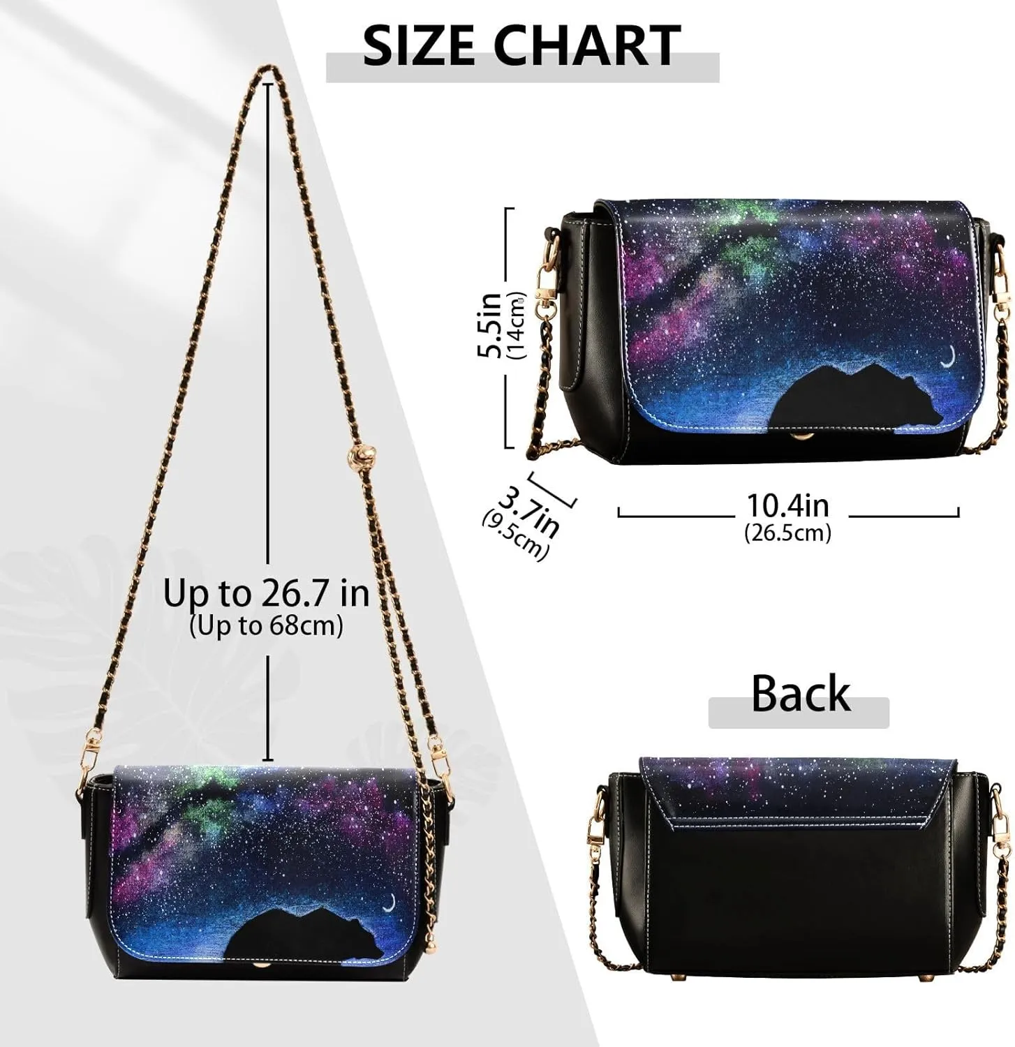 Crossbody Bags for Women Trendy Women's Black Shoulder Bag Small PU Leather Flap Cross Body Bag Handbags