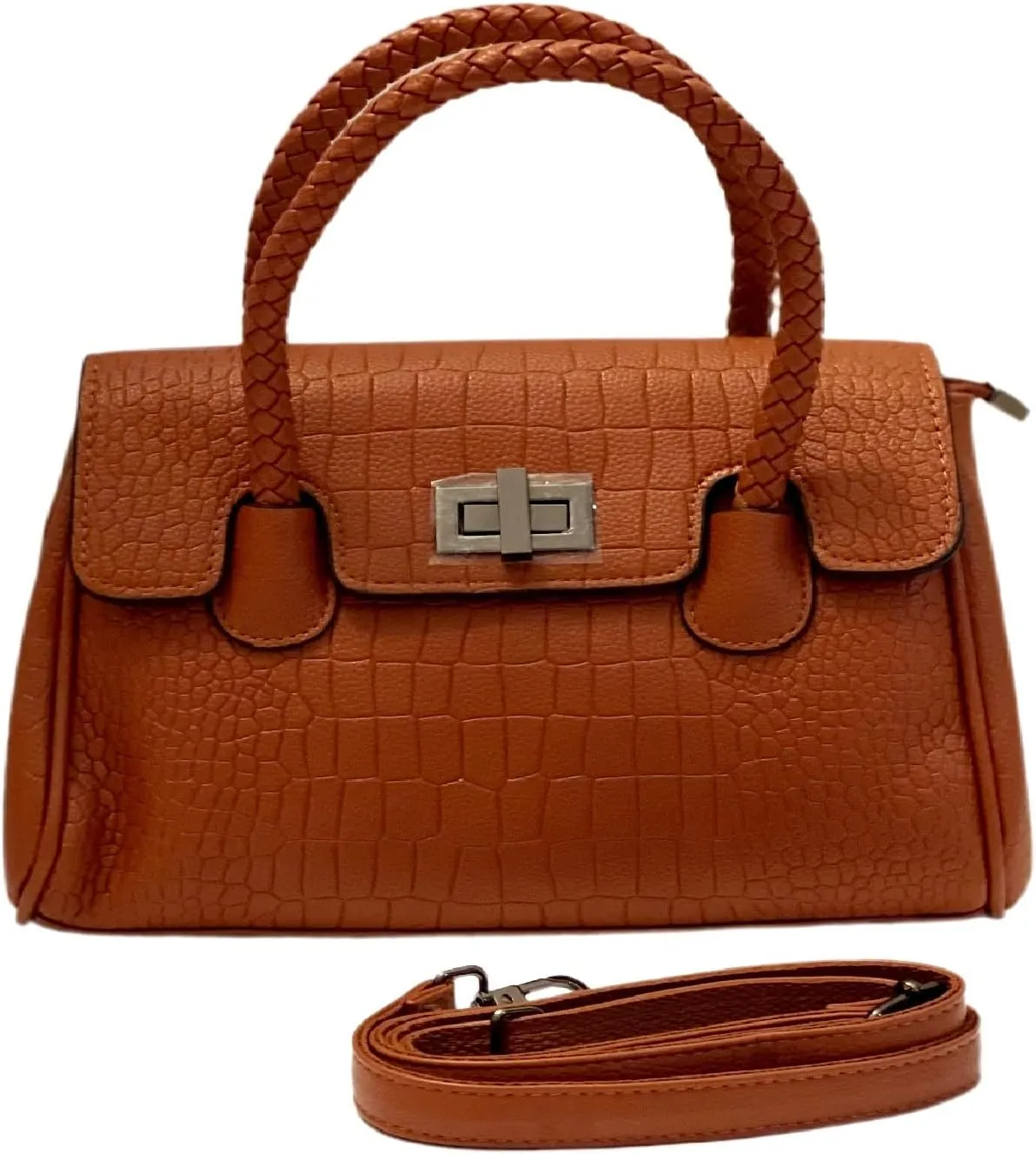 Crossbody Handbag for Women - PU Leather Women's Crossbody Purse - Long Adjustable Shoulder Strap -