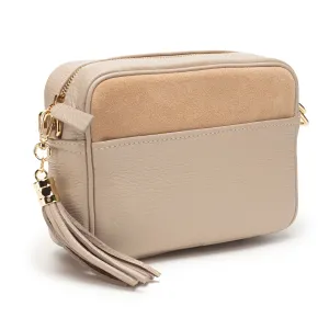 Crossbody Tassel Suede Biscuit