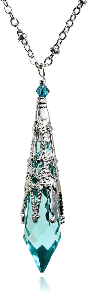 Crystal Spike Pendant Necklace