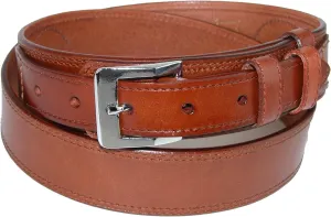 CTM Men's Leather Removable Buckle Ranger Belt