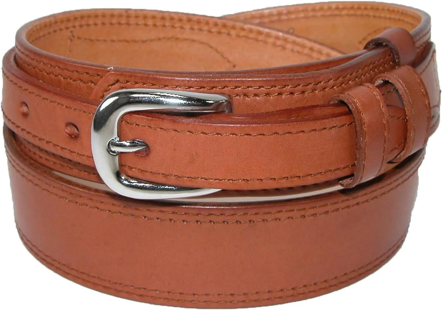 CTM Men's Leather Removable Buckle Ranger Belt