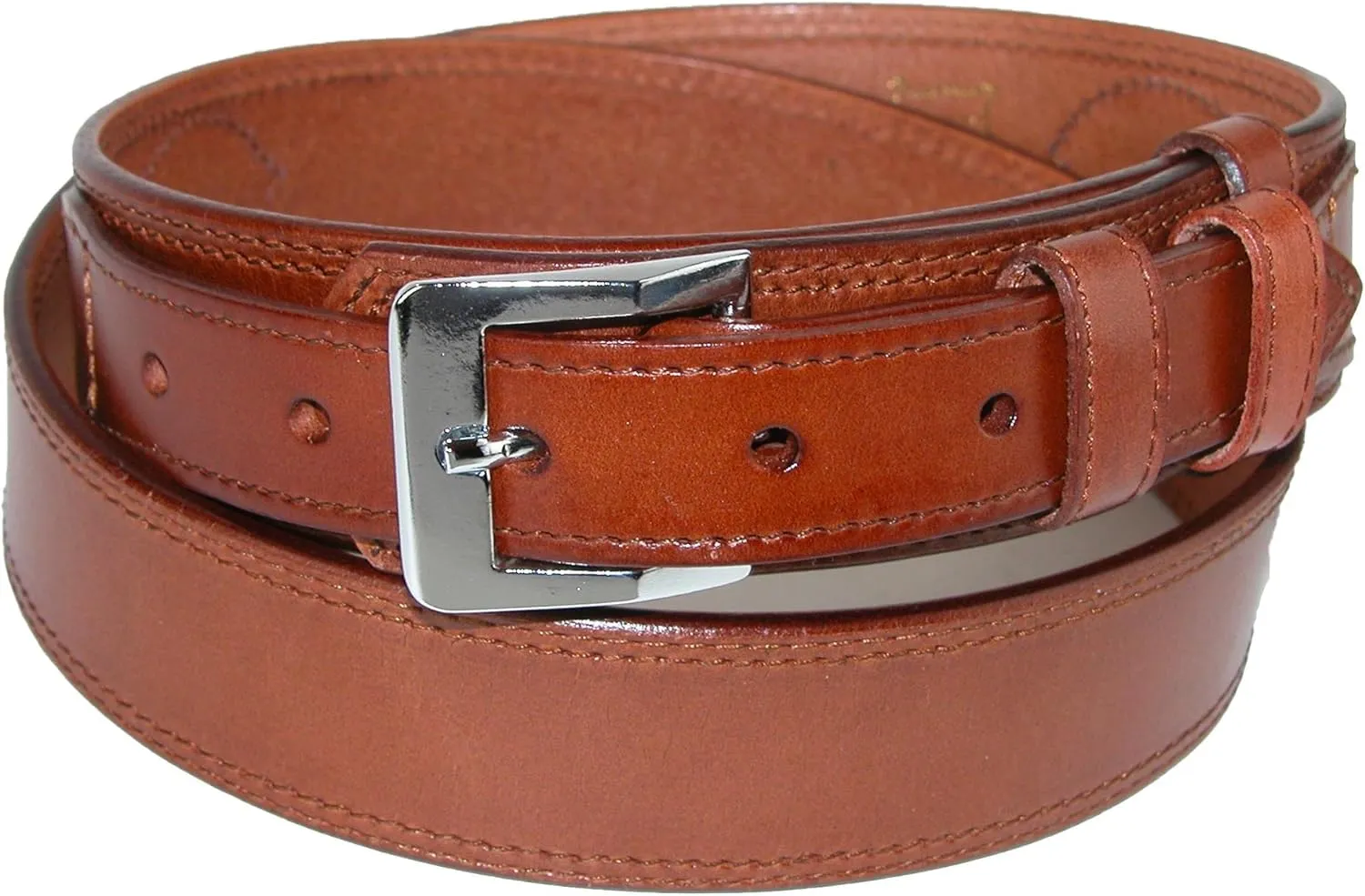 CTM Men's Leather Removable Buckle Ranger Belt