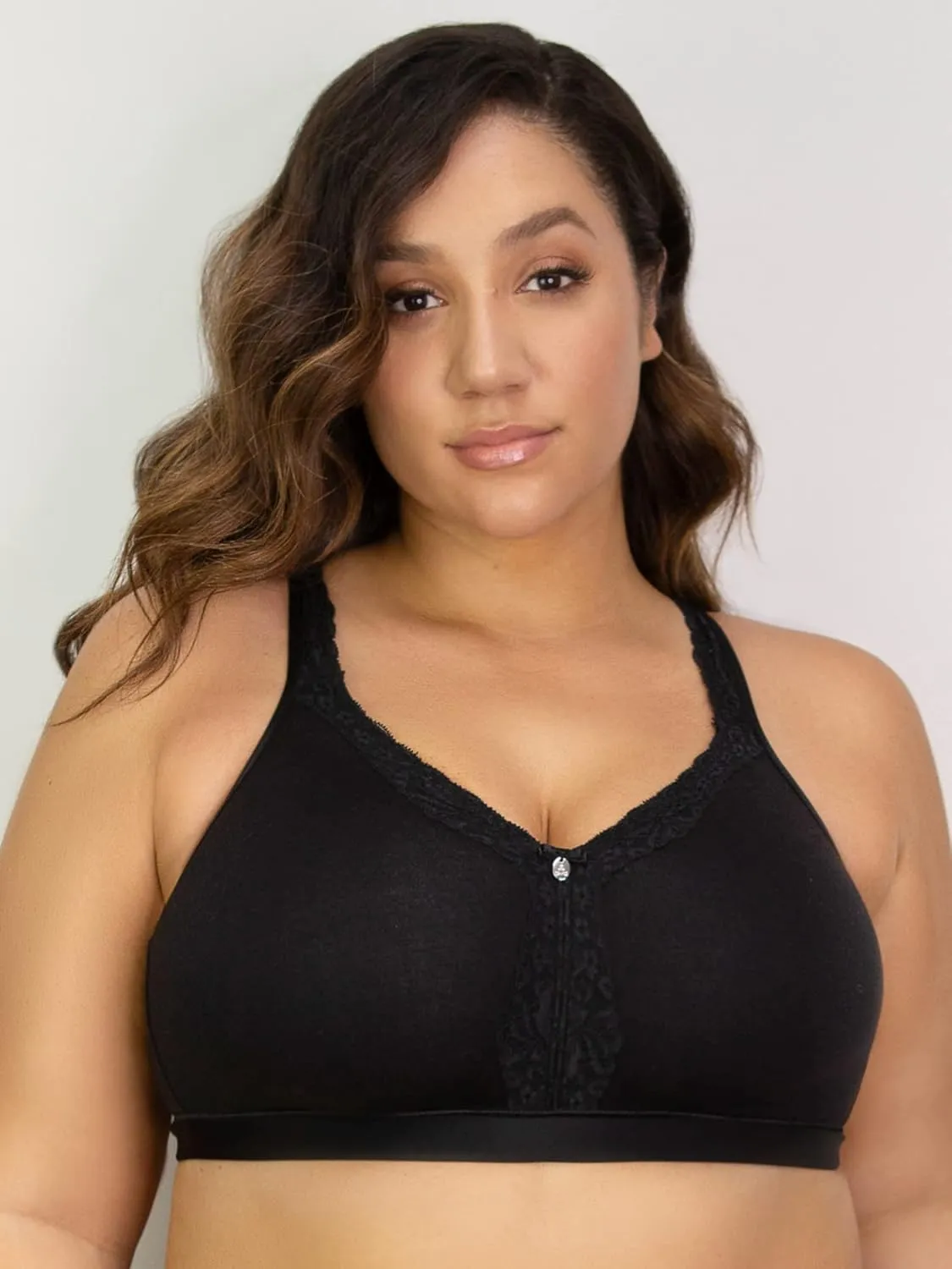 Curvy Couture Women's Plus Size Cotton Luxe Unlined Wire-Free Bra