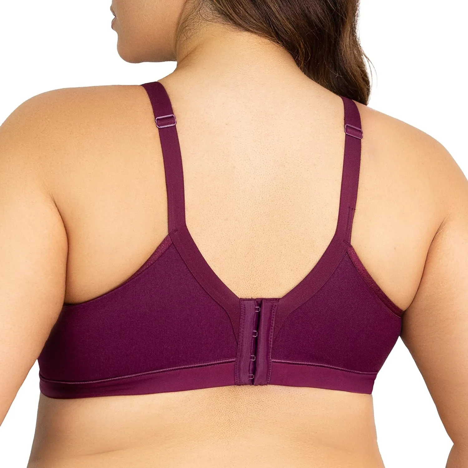 Curvy Couture Women's Plus Size Cotton Luxe Unlined Wire-Free Bra