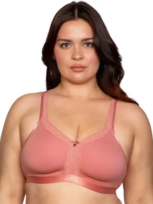 Curvy Couture Women's Plus Size Cotton Luxe Unlined Wire-Free Bra
