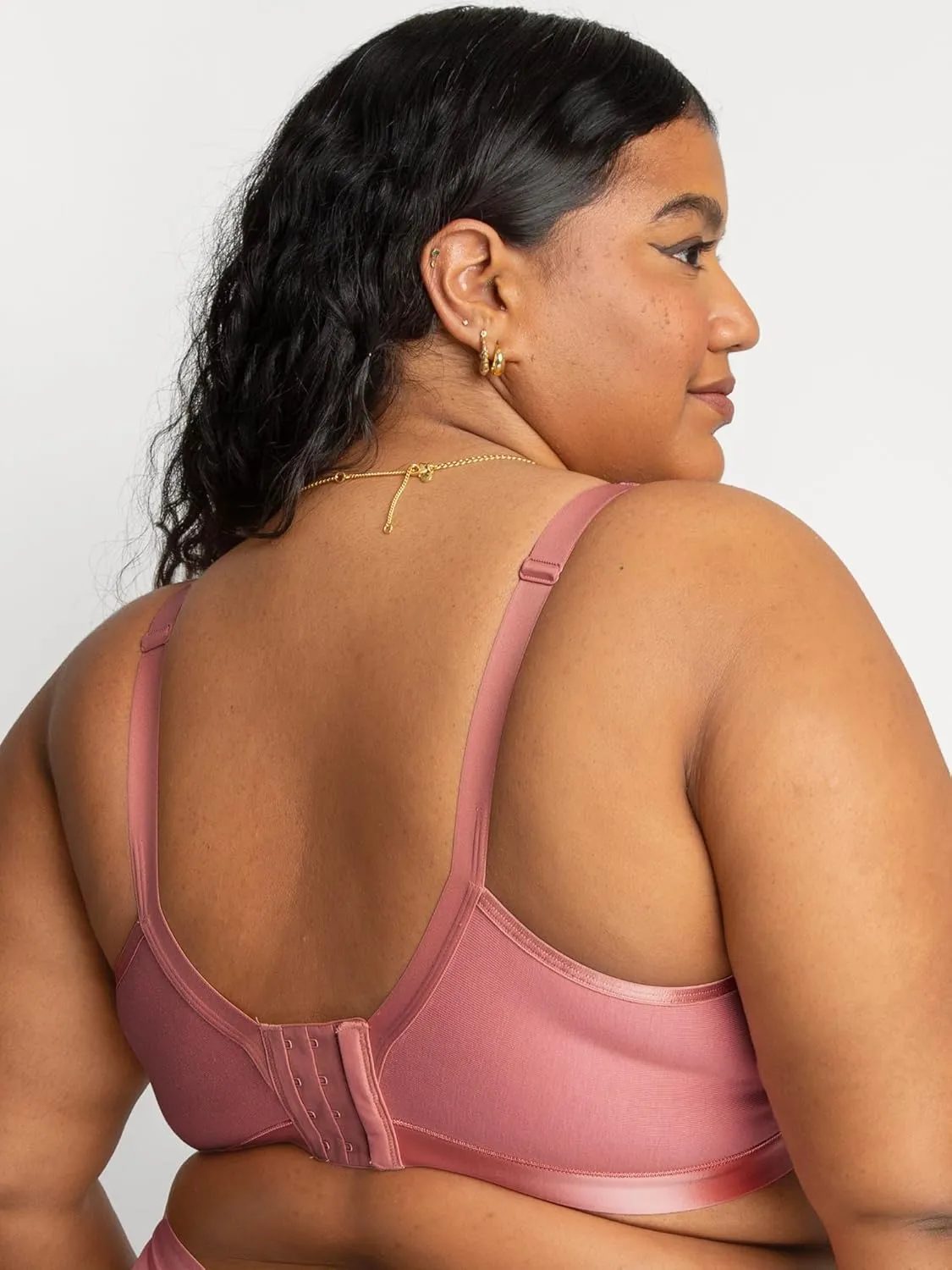 Curvy Couture Women's Plus Size Cotton Luxe Unlined Wire-Free Bra