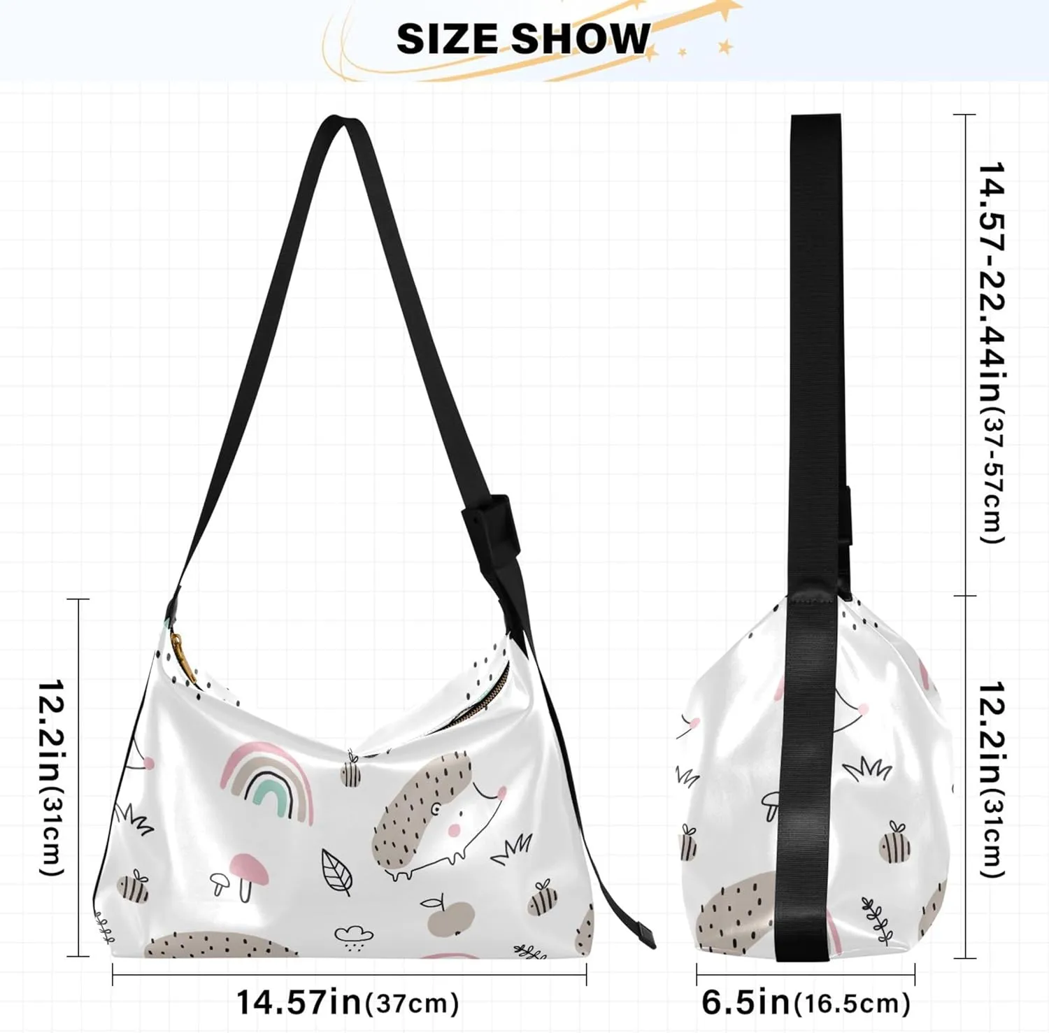 Cute Cartoon Crocodile Funny Soft PU Leather Hobo Bags Cross Body Men Bag Floral Animal Print Womens Shoulder Purse