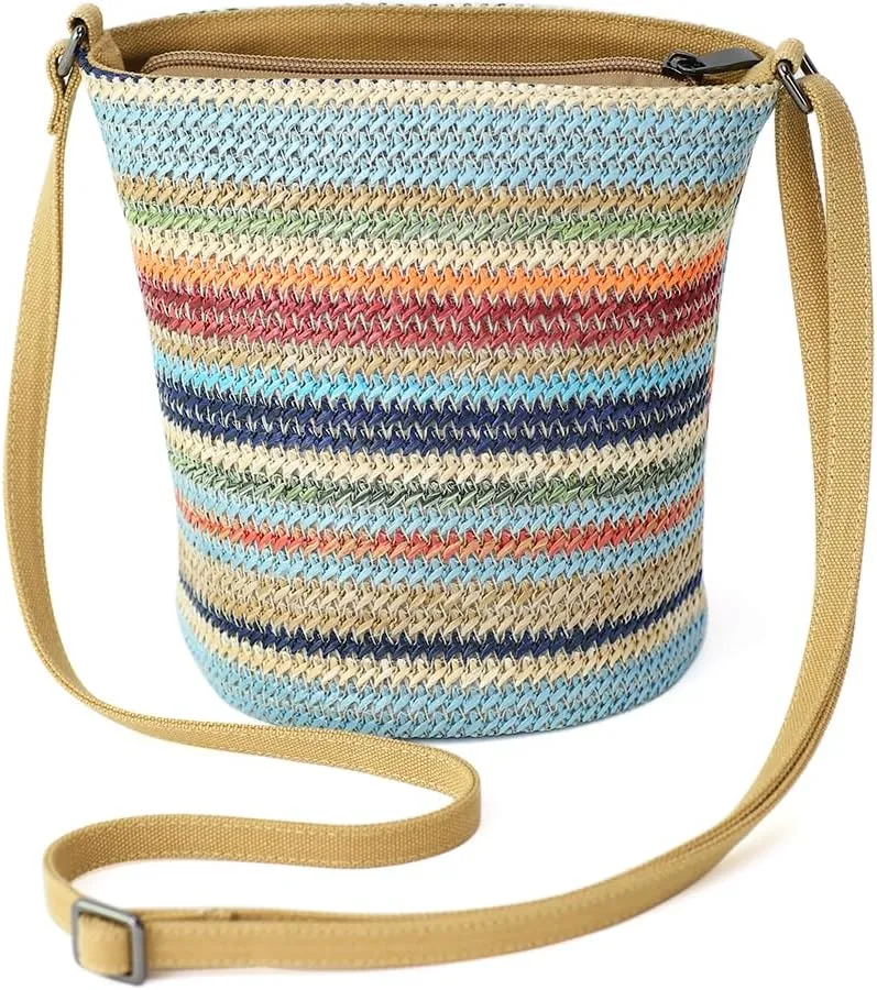Cylindrical Crossbody Bag For Women