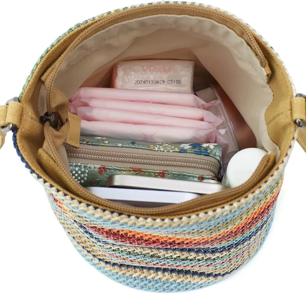 Cylindrical Crossbody Bag For Women
