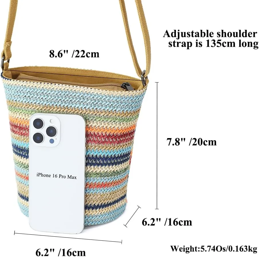 Cylindrical Crossbody Bag For Women