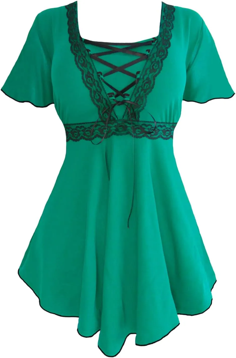Dare to Wear Angel Corset Top: Victorian Gothic Grecian Women's Empress Blouse for Everyday Halloween Cosplay Festivals