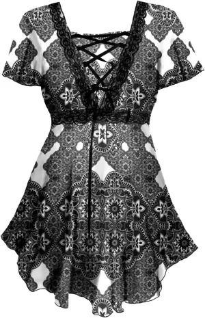 Dare to Wear Angel Corset Top: Victorian Gothic Grecian Women's Empress Blouse for Everyday Halloween Cosplay Festivals