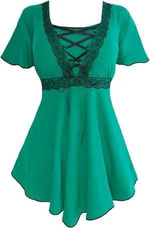 Dare to Wear Angel Corset Top: Victorian Gothic Grecian Women's Empress Blouse for Everyday Halloween Cosplay Festivals
