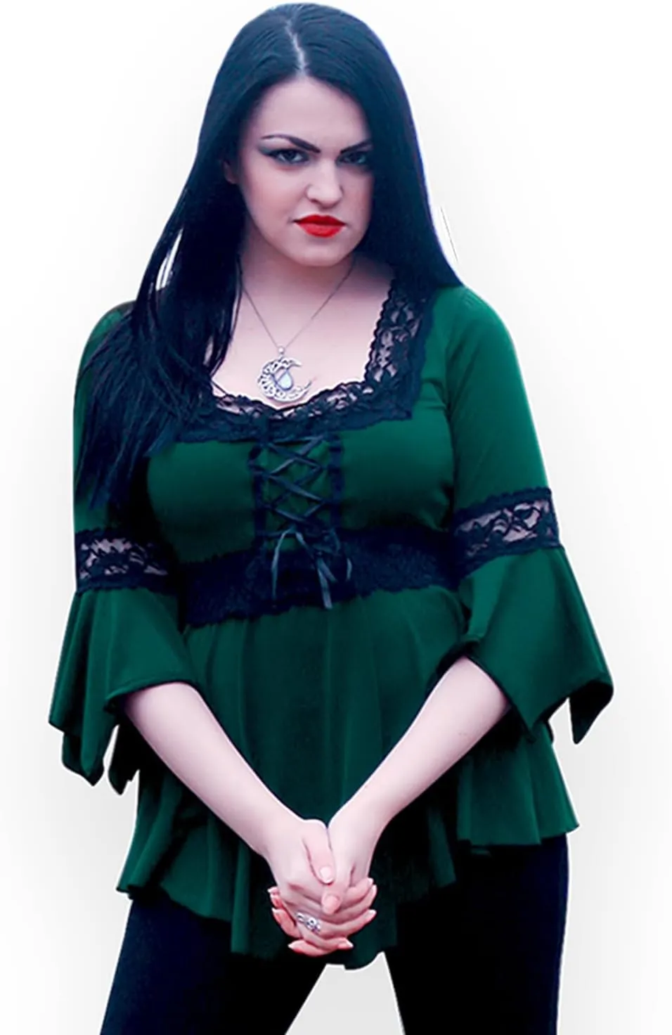 Dare to Wear Renaissance Corset Top: Victorian Gothic Boho Women's Peasant Festival Fair Cosplay Lace Blouse